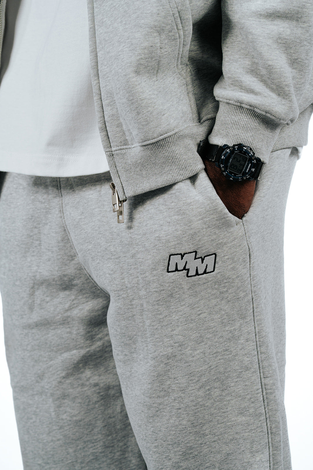 Grey MM Zip Up set