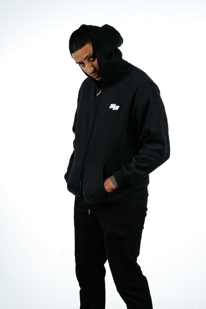Black MM Zip Up set
